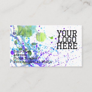 Paint Splatter Business Card