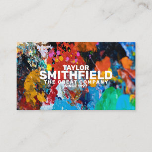 Paint Splatter Business Card