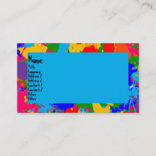 Paint Splatter Business Card