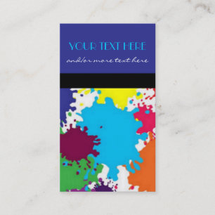 Paint Splatter Business Card