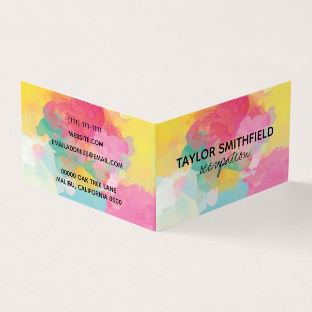 Paint Splatter Business Card (Outside)