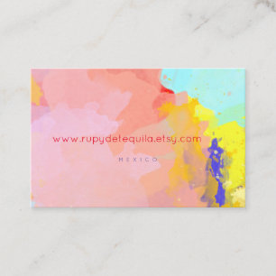 Paint Splatter business cards
