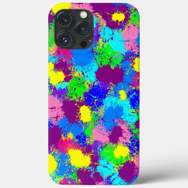 Paint Splatter Case-Mate iPhone Case (Back)
