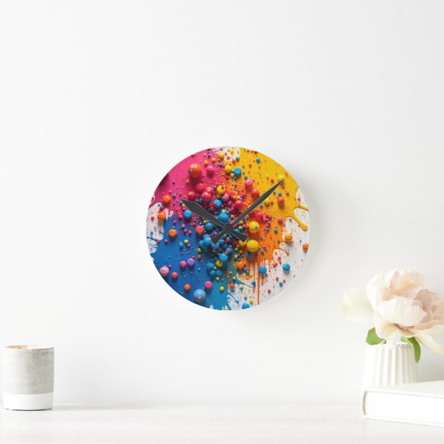Paint Splatter Clock (Home)
