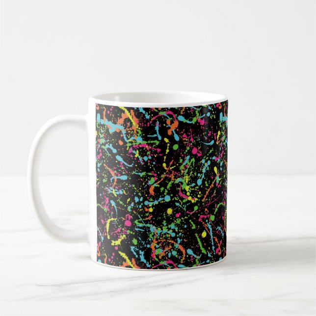 Paint Splatter Coffee Mug (Left)