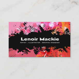 Paint Splatter custom designer business card