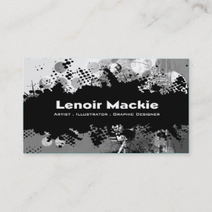 Paint Splatter custom designer business card