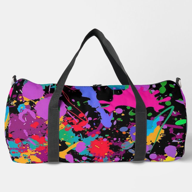 Paint Splatter Duffle Bag (Front)