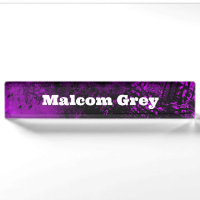 Paint Splatter Effect Purple & Black 