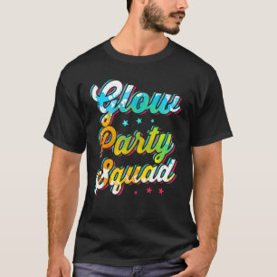 Paint Splatter Eighties 80s Retro Costume Glow Par T-Shirt