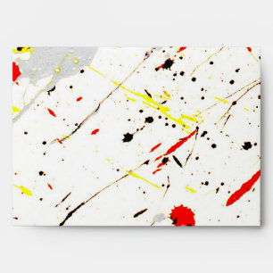 Paint Splatter Envelopes