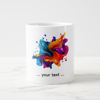 paint splatter explosion large coffee mug