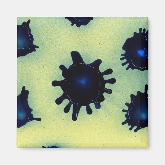 Paint Splatter in Blue Magnet (Front)