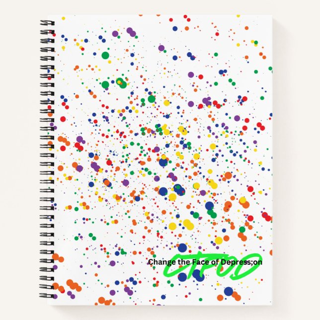 Paint Splatter Journal – Rainbow Edition | CTFOD (Front)