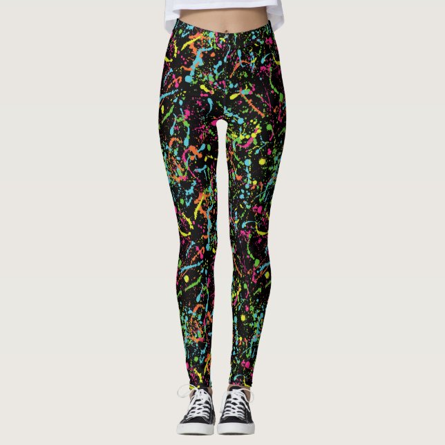 Paint Splatter  Leggings (Front)