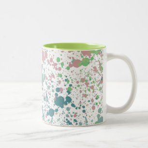Paint Splatter Mix Two-Tone Coffee Mug