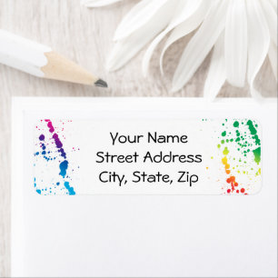 [Paint Splatter] Modern Abstract Artist White