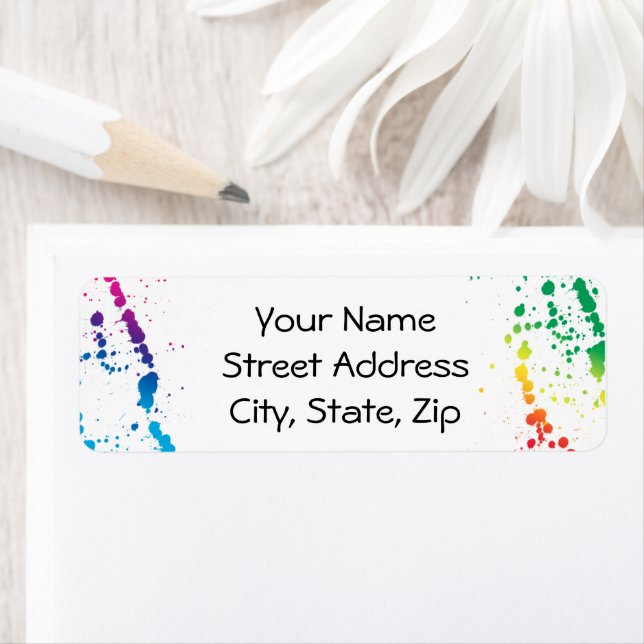 [Paint Splatter] Modern Abstract Artist White (Insitu)