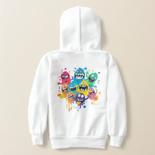 Paint Splatter Monsters Hoodie