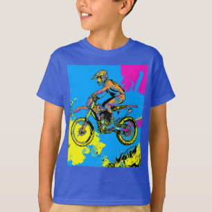 Paint Splatter - Motocross Rider T-Shirt