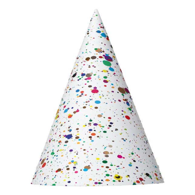 Paint Splatter Party Hat (Front)