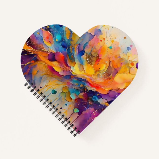 Paint Splatter Pattern 2 Notebook (Front)