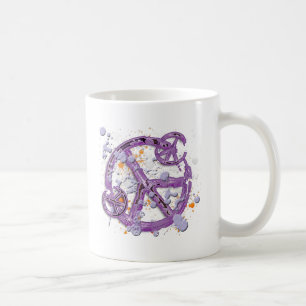 Paint Splatter Peace Signs Coffee Mug