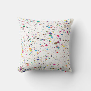 Paint Splatter Pillow