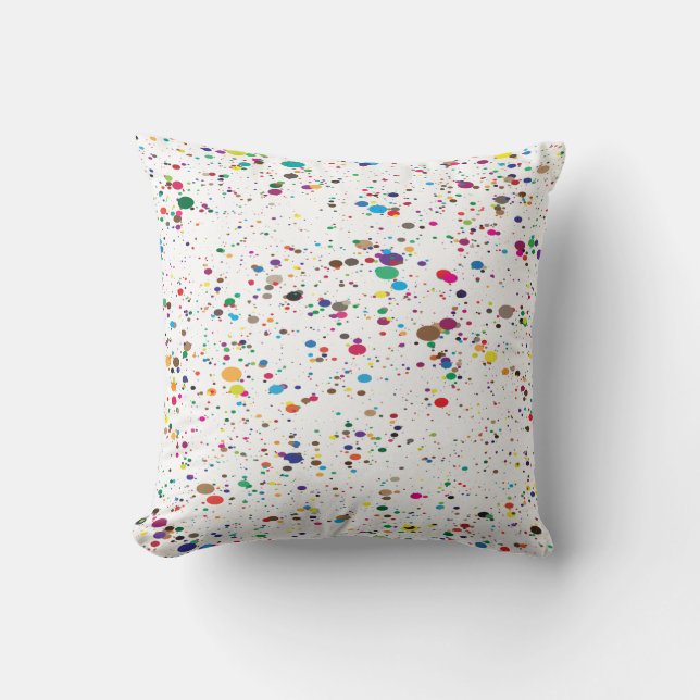 Paint Splatter Pillow (Front)