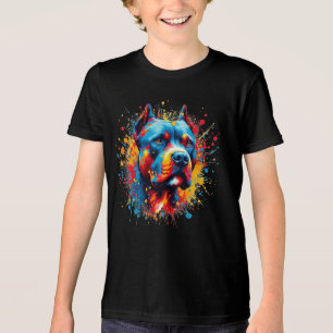Paint Splatter Pitbull Tri-Blend Shirt