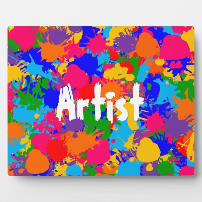 Paint Splatter Plaque (Front)