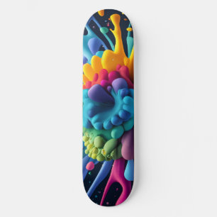 Paint Splatter Skateboard