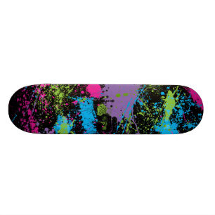 Paint Splatter Skateboard