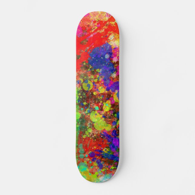 Paint Splatter Skateboard (Front)
