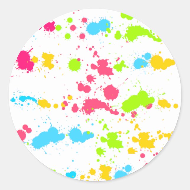 Paint Splatter Sticker (Front)