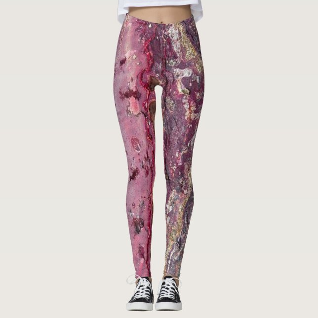Paint Splatter Stone Leggings (Front)
