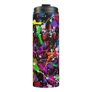 Paint Splatter Thermal Tumbler