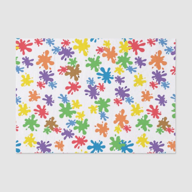Paint splatter  tissue paper (Front)