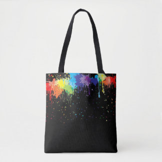 Paint Splatter Tote Bag
