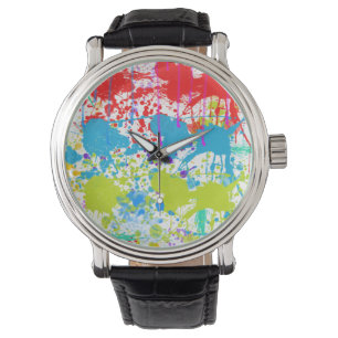 Paint Splatter Watch