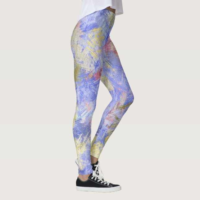 Paint Splotched 1 Leggings by Kristalin Davis (Right)