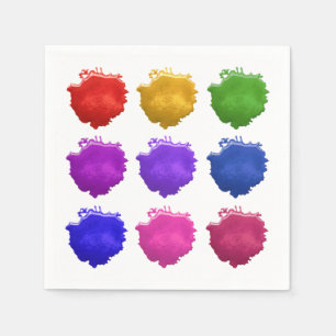 Paint spots napkin