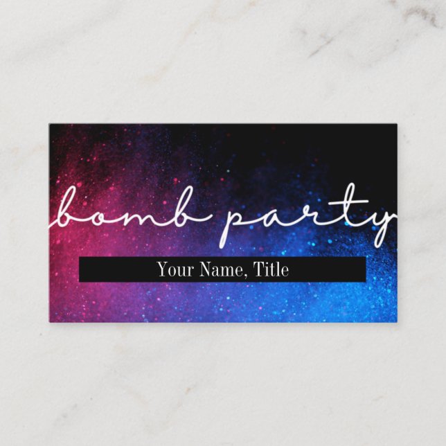 Paint Spray Business Card (Front)