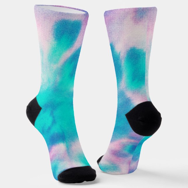 Paint Stain Sustainable Premium Crew Socks (Angled)