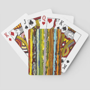 Paint Streak Abstract Playing Cards