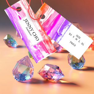 Paint stripe Handmade Texture SIZE PRICE HANG TAG