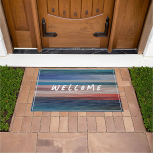 PAINT STRIPES PATTERN DOORMAT
