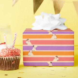 Paint Stripes Wrapping Paper