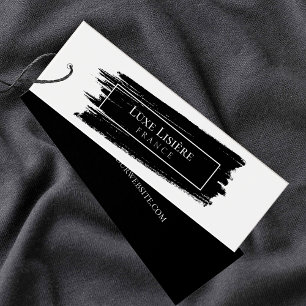 PAINT Stroke modern black and white Hang Tags