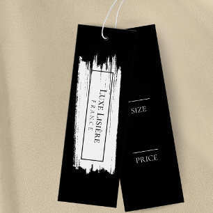 PAINT Stroke modern black & white Size Price Tags